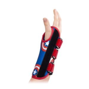 Wrist Brace DonJoy Advantage Comfort Featuring Marvel Aluminum / Foam / Nylon Right Hand Blue / Red / White