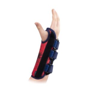 Wrist Brace DonJoy Advantage Comfort Featuring Marvel Aluminum / Foam / Nylon Right Hand Black / Red Pediatric Size