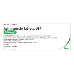 Azithromycin 500 mg Tablet 3 Tablets
