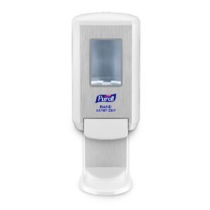 Hand Hygiene Dispenser PURELL CS4 Chrome / White ABS Plastic Manual Push 1200 mL Wall Mount