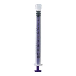 Enteral / Oral Syringe Vesco Low Dose 1 mL Enfit Tip Without Safety