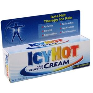 Topical Pain Relief Icy Hot 10% – 30% Strength Menthol / Methyl Salicylate Cream 1.25 oz.