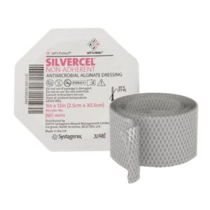 Silver Alginate Dressing Silvercel Non-Adherent 1 X 12 Inch Rope Sterile