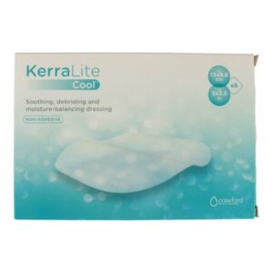Hydrogel Wound Dressing KerraLite Cool Border Sheet 3-1/2 X 5 Inch Sterile
