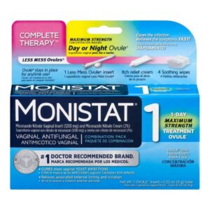 Vaginal Antifungal Monistat 1 2% Strength Suppository 1 per Box Applicator