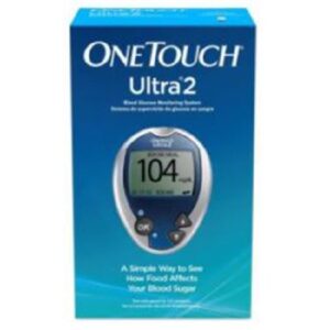 Blood Glucose Meter OneTouch Ultra 2 5 Second Results Stores up to 500 Results No Coding Required