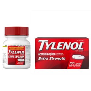 Pain Relief Tylenol 500 mg Strength Acetaminophen Caplet 100 per Bottle