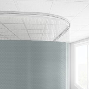 Antimicrobial Cubicle Curtain Mink 20 Inch Mesh 72 X 92 Inch