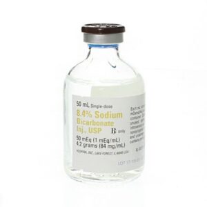Sodium Bicarbonate, Preservative Free 8.4%, 1 mEq / mL Injection 50 mL