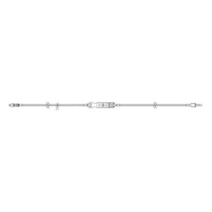 IV Pump Set Sapphire Pump Without Ports 20 Drops / mL Drip Rate Without Filter 114 Inch Tubing Solution