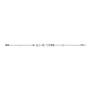 IV Pump Set Sapphire Pump Without Ports 20 Drops / mL Drip Rate Without Filter 115 Inch Tubing Solution