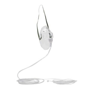 Oxygen Mask Elongated Style Adult Adjustable Head Strap