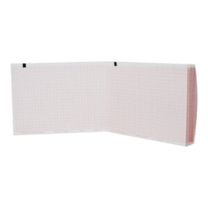Recording Chart Paper Shiller Z-Fold Red Grid