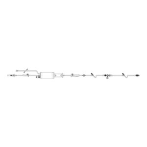 Burette IV Pump Set Clearlink Pump 3 Ports 60 Drops / mL Drip Rate With Filter 119 Inch Tubing Solution