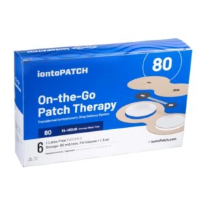 Iontophoresis Patch IontoPatch 80 1.3 ml Fill Volume 6/Pk