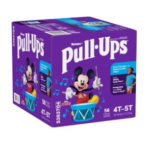 Male Toddler Training Pants Pull-Ups Size 4T to 5T Disposable Moderate Absorbency