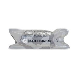 Trauma Pressure Dressing with Wrap MARCH Battle Bandage 4 Inch X 6 Foot / 8 X 8 Inch Pad Self-Adherent Closure White Sterile Standard Compression