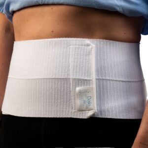 Abdominal Binder Dale One Size Fits Most Hook and Loop Closure 28 to 50 Inch Waist Circumference 6 Inch Height Adult