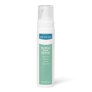 Rinse-Free Cleanser Remedy Foaming 8 oz. Pump Bottle Unscented