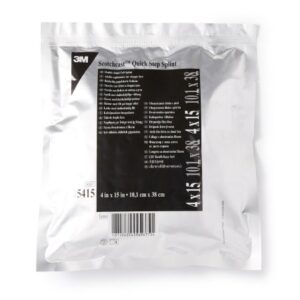Padded Precut Splint 3M Scotchcast Quick Step Double Sided Felt 4 X 15 Inch Felt / Fiberglass White