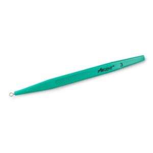 Dermal Curette McKesson 5-1/2 Inch Length Flat Textured Handle 3 mm Tip Semi-Sharp Loop Tip