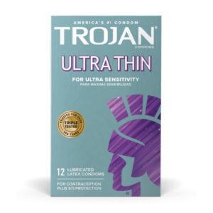Condom Trojan Lubricated 12 per Box