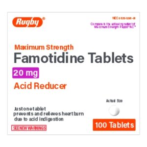 Antacid 20 mg Strength Tablet 100 per Bottle
