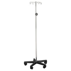 IV Stand Floor Stand 4 Hooks 5 Legs with Casters