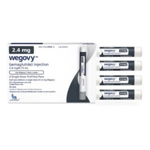Wegovy Semaglutide 2.4 mg / 0.75 mL Injection 4 Pens