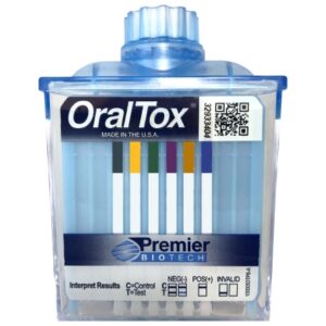 Drugs of Abuse Test Kit OralTox AMP, COC, OPI, PCP, THC 25 Tests CLIA Non-Waived