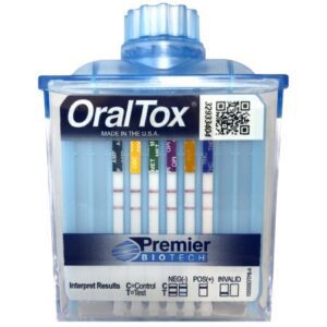 Drugs of Abuse Test Kit OralTox AMP, COC, mAMP/MET, OPI, THC 25 Tests CLIA Non-Waived
