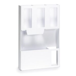 PPE Dispenser Market Lab Wall Mounting 1 Box of Mask, 3 Glove Boxes, and 1 Box of Gowns Clear 16.62 W X 3-1/4 D X 25.3 H Inch ABS Plastic