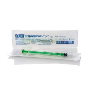 Epinephrine Syringe SnapMedical 0.5 mL Luer Lock Tip Without Safety