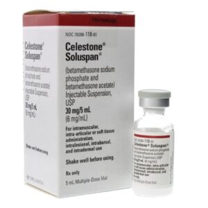 Celestone Soluspan Betamethasone Sodium Phosphate / Betamethasone Acetate 6 mg / mL Injection 5 mL