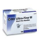 Standard Insulin Pen Needle Ultra-Fine III 31 Gauge 8 mm Length NonSafety