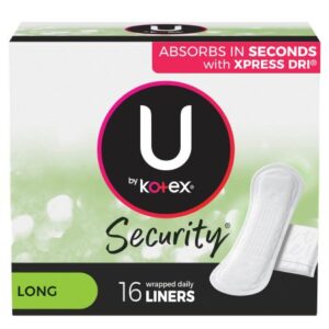 Feminine Pad U by Kotex Security Lightdays Regular Absorbency