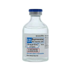 Bupivacaine HCl 0.25%, 2.5 mg / mL Injection 50 mL
