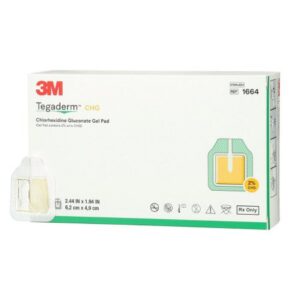 Antimicrobial I.V. Dressing 3M Tegaderm CHG (Chlorhexidine Gluconate) / Gel / Film 1.94 X 2.4 Inch Sterile