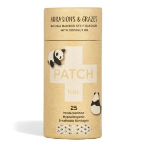 Adhesive Strip Patch Kids 3/4 X 3 Inch Bamboo s/b Bamboo / Coconut Oil Rectangle Kid Design (Panda) Sterile