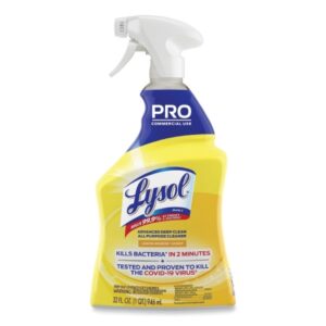Surface Disinfectant Cleaner Lysol Advanced Deep Clean Quaternary Based Trigger Spray Liquid 32 oz. Bottle Lemon Breeze Scent NonSterile