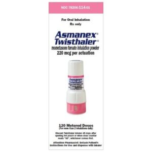 Asmanex Twisthaler Mometasone Furoate 220 mcg Powder 120 Doses