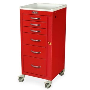 Treatment Cart M-Series Steel Red