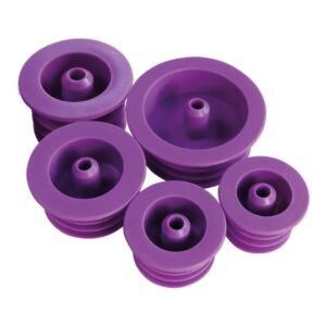Enteral Bottle Adapter with ENFit Connector Size 2, 14 to 16.5 mm, Purple, Sterile, Single Use
