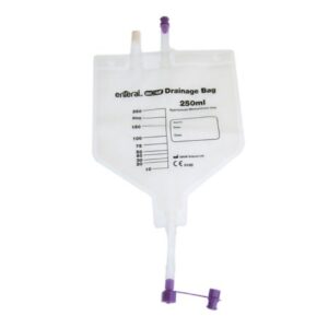 Drainage Bag ENFit Without Tubing 250 mL Sterile ENFit Connector Barrier