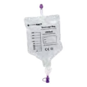 Enteral Drainage Bag ENFit Without Tubing 250 mL Sterile ENFit Connector Barrier