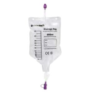 Enteral Drainage Bag ENFit Without Tubing 500 mL Sterile ENFit Connector Barrier