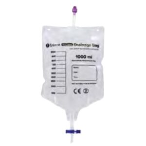Enteral Drainage Bag ENFit Without Tubing 1000 mL Sterile ENFit Connector Barrier