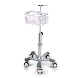 Mobile Trolley with Mounting Plate EDAN USA Stainless Steel Design 5 Casters For MDPro4000 series