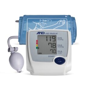 Home Semi Automatic Digital Blood Pressure Monitor A&D Medical Medium Cuff Nylon Cuff 24 – 36 cm Desk Model