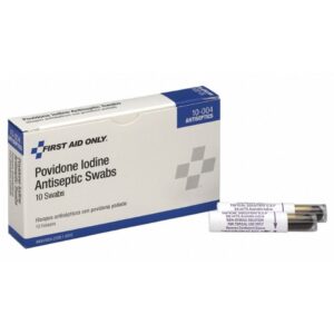 Impregnated Ampule with Swab First Aid Only 10% Strength Povidone Iodine Ampule NonSterile